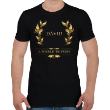 PRINTFASHION Dávid - Férfi póló - Fekete férfi póló