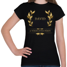 PRINTFASHION Dávid - Női póló - Fekete női póló