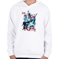 PRINTFASHION davytheme-01.png - Gyerek kapucnis pulóver - Fehér