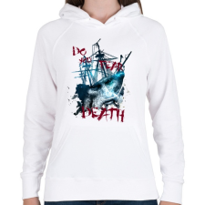 PRINTFASHION davytheme-01.png - Női kapucnis pulóver - Fehér női pulóver, kardigán