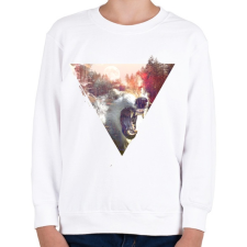 PRINTFASHION Daylight moon - Gyerek pulóver - Fehér gyerek pulóver, kardigán