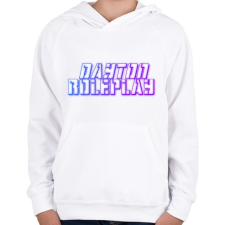 PRINTFASHION Dayton Roleplay - Gyerek kapucnis pulóver - Fehér gyerek pulóver, kardigán