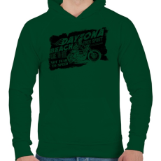 PRINTFASHION Daytona - Férfi kapucnis pulóver - Sötétzöld