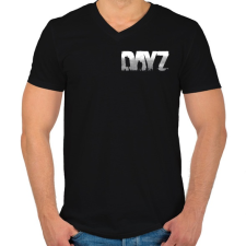 PRINTFASHION Dayz - Férfi V-nyakú póló - Fekete férfi póló