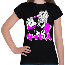 PRINTFASHION DBS BLACK GOKU - Női póló - Fekete