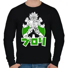 PRINTFASHION DBS BROLY - Férfi pulóver - Fekete férfi pulóver, kardigán