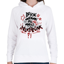 PRINTFASHION De kik vagyunk mi, hogy ítélkezzünk? - Női kapucnis pulóver - Fehér női pulóver, kardigán