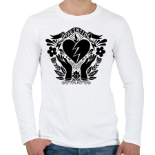 PRINTFASHION Dead inside - Férfi hosszú ujjú póló - Fehér férfi póló