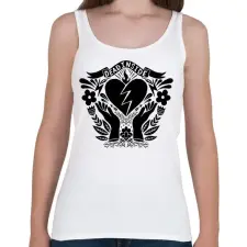 PRINTFASHION Dead inside - Női atléta - Fehér női trikó