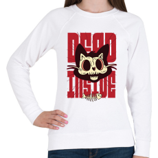 PRINTFASHION Dead inside - Női pulóver - Fehér