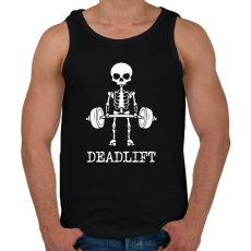 PRINTFASHION Deadlift - Férfi atléta - Fekete