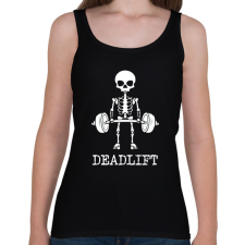 PRINTFASHION Deadlift - Női atléta - Fekete női trikó