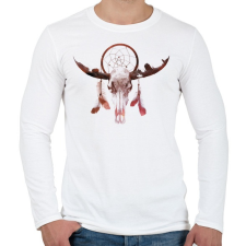 PRINTFASHION Deadly desert - Férfi hosszú ujjú póló - Fehér férfi póló