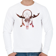 PRINTFASHION Deadly desert - Férfi pulóver - Fehér férfi pulóver, kardigán