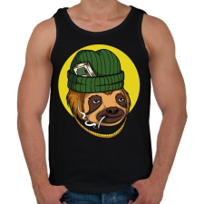 PRINTFASHION Dealer lajhár - Férfi atléta - Fekete atléta, trikó