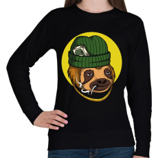 PRINTFASHION Dealer lajhár - Női pulóver - Fekete