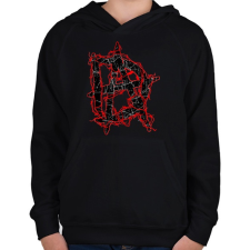 PRINTFASHION Dean Ambrose - Gyerek kapucnis pulóver - Fekete gyerek pulóver, kardigán