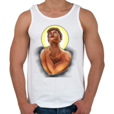 PRINTFASHION Dean - Férfi atléta - Fehér