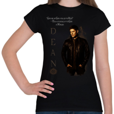 PRINTFASHION dean winchester - Női póló - Fekete