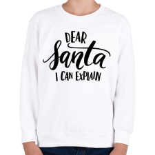 PRINTFASHION Dear Santa - Gyerek pulóver - Fehér gyerek pulóver, kardigán