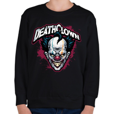 PRINTFASHION Death Clowns - Gyerek pulóver - Fekete