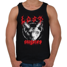 PRINTFASHION Death Metal Lost Angeles - Férfi atléta - Fekete atléta, trikó