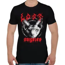 PRINTFASHION Death Metal Lost Angeles - Férfi póló - Fekete férfi póló