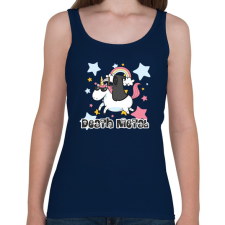 PRINTFASHION Death Metal - Női atléta - Sötétkék női trikó