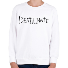 PRINTFASHION Death note (fekete) - Gyerek pulóver - Fehér gyerek pulóver, kardigán