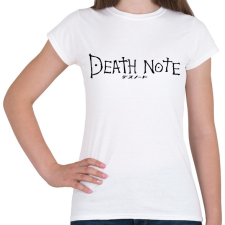 PRINTFASHION Death note (fekete) - Női póló - Fehér női póló
