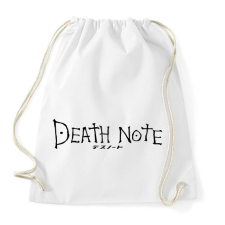 PRINTFASHION Death note (fekete) - Sportzsák, Tornazsák - Fehér tornazsák