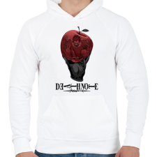 PRINTFASHION Death Note  - Férfi kapucnis pulóver - Fehér férfi pulóver, kardigán