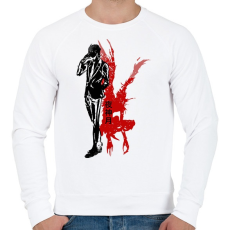 PRINTFASHION Death note - Férfi pulóver - Fehér