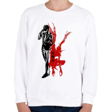 PRINTFASHION Death note - Gyerek pulóver - Fehér