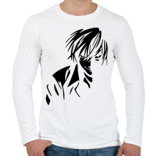 PRINTFASHION Death Note: Jagami Light - Férfi hosszú ujjú póló - Fehér férfi póló