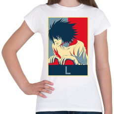 PRINTFASHION Death Note - L - Női póló - Fehér