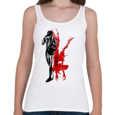PRINTFASHION Death note - Női atléta - Fehér női trikó
