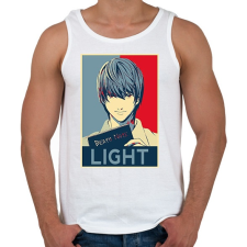 PRINTFASHION Death Note - Yagami - Férfi atléta - Fehér atléta, trikó