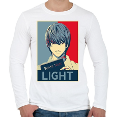 PRINTFASHION Death Note - Yagami - Férfi hosszú ujjú póló - Fehér