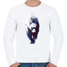 PRINTFASHION Death run - Férfi pulóver - Fehér