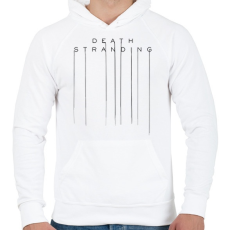 PRINTFASHION Death Stranding - Férfi kapucnis pulóver - Fehér