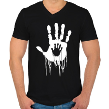 PRINTFASHION Death Stranding - Férfi V-nyakú póló - Fekete férfi póló