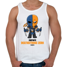 PRINTFASHION Deathstroke Zero - Fortnite Season 6 - Férfi atléta - Fehér atléta, trikó