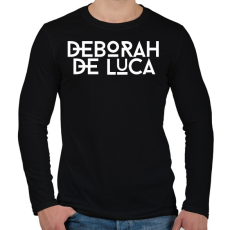 PRINTFASHION Deborah de Luca - Férfi hosszú ujjú póló - Fekete