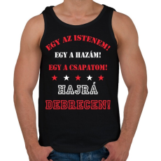 PRINTFASHION Debrecen - Férfi atléta - Fekete