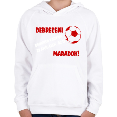 PRINTFASHION Debreceni drukker - Gyerek kapucnis pulóver - Fehér