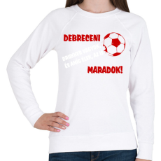 PRINTFASHION Debreceni drukker - Női pulóver - Fehér