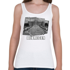 PRINTFASHION Debreceni egyetem (GTA stílus) - Női atléta - Fehér