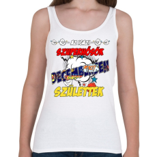 PRINTFASHION Decemberi szupererő - Női atléta - Fehér