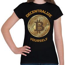 PRINTFASHION DECENTRALIZE - Női póló - Fekete női póló